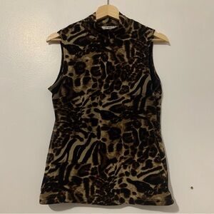 Cheetah Print Vest